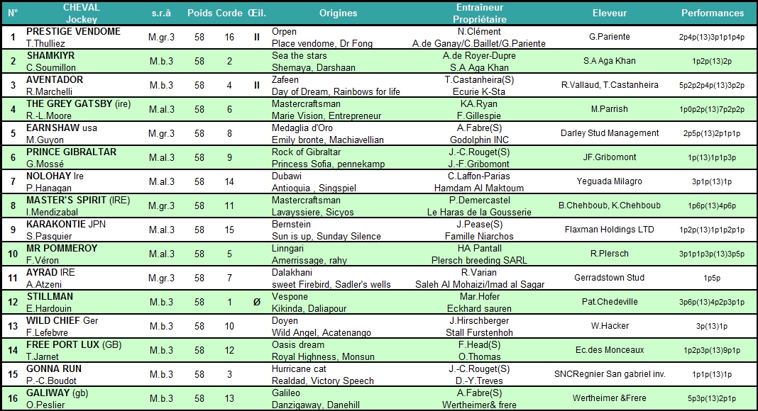 Prix du Jockey-Club 2014 (Gr.I, Chantilly) 1-06 : The Grey Gatsby JockeyClub2014